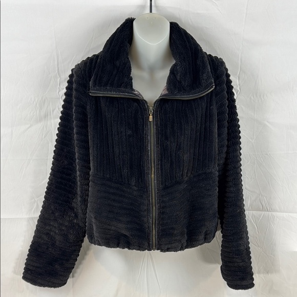 Anthropologie Natasha Full Zipper Faux-Fur Cozy Casual Winter Jacket Size M - Picture 4 of 13